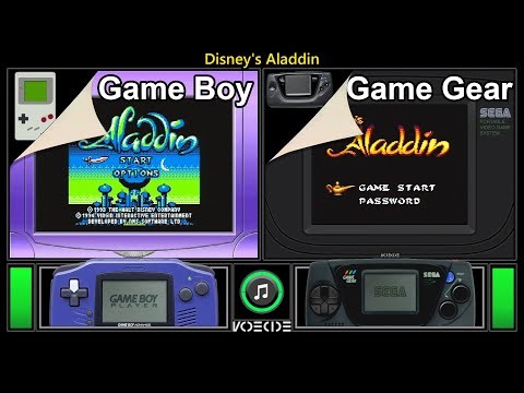 Disney's Aladdin (Game Boy vs Game Gear) Real Hardware Comparison