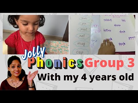 Worksheets + Activities+ Writing work with a 4-year-old | Jolly Phonics Group 3 | #phonics