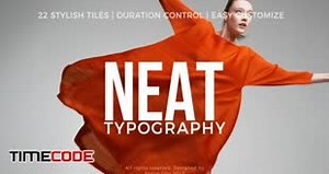 دانلود پروژه آماده افترافکت مخصوص تایپوگرافی Neat Titles – تایم کد