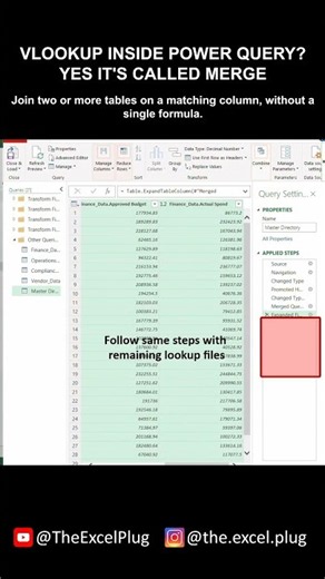 Merge Multiple Excel Files without VLOOKUP (Power Query Joins)