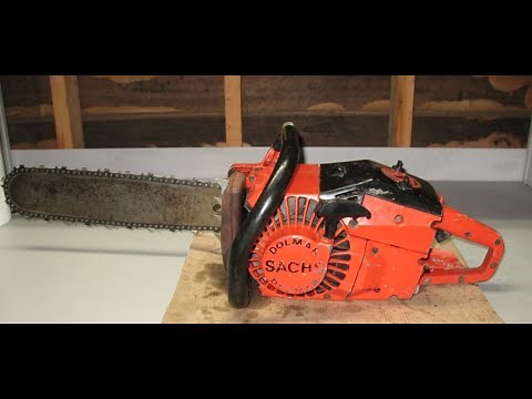 Wankel Rotary Engine Powered Chainsaw - Sachs Dolmar KMS-4 16 inch wood