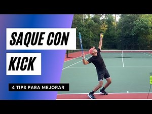 SAQUE con KICK ABIERTO y POTENTE 4 tips de Tennis