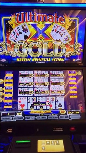 Dealt 5 Aces on 10-play Deuces Wild Bonus! How Much Did We Win?