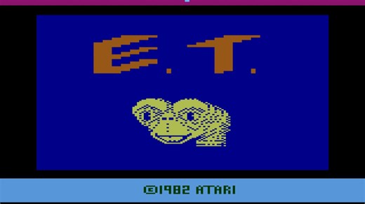 Atari雅达利老游戏：E.T. 外星人 E.T. The Extra-Terrestrial