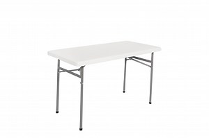 [Hot Item] 4FT Regular Portable Small Outdoor High Quality White Folding Table
