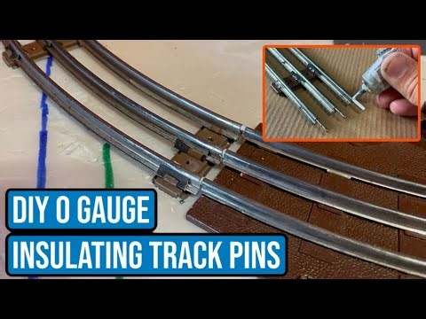 How to Make DIY Insulating Track Pins for O Gauge Tubular Track