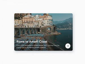 Trip Banner Module – Editorial Card UI