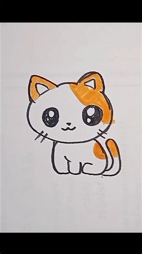 drawing cute cats #drawing #drawingcat