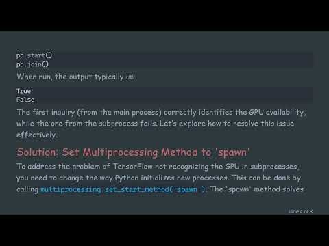 Resolving tf.test.is_gpu_available() Issue in Python Multiprocessing for TensorFlow and PyTorch