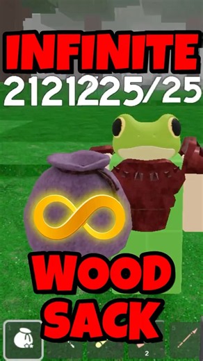 NEW WOODSMAN CLASS INFINITY SACK, INFINITE WOOD, 99 Nights in the Forest New Classes Update #roblox