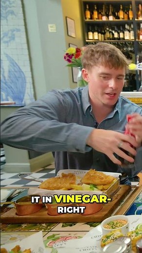 Ultimate London Fish & Chips: Sauces and Vinegar Secrets! #shorts