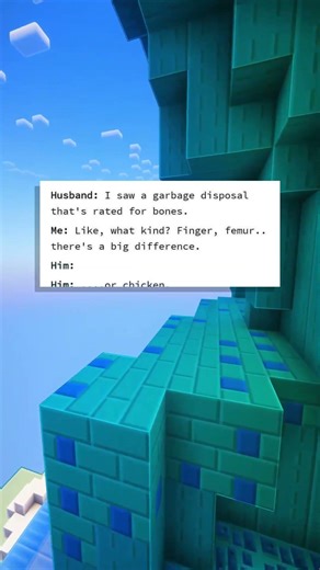 I saw a garbage disposal for bones ￼