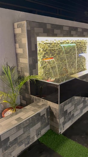 The making of our water fountain….