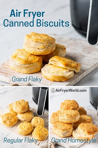 Air Fryer Canned Biscuits with Refrigerated Dough | Air Fryer World