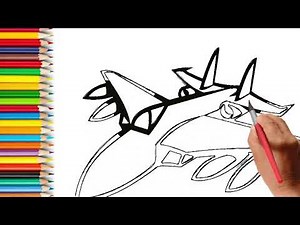 Aeroplane Drawing | How to draw Aeroplane Drawing step by step | Follow my drawing #drawing #art