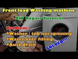 front load washing machine repair (DIY Repair Tutorial)