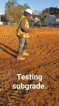 testing the natural subgrade. It failed. #excavation #heavycivil #construction # #earthworks