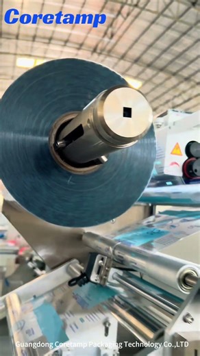 Pillow packing machine for upgrade your packing efficiency. #machine #factory #automation