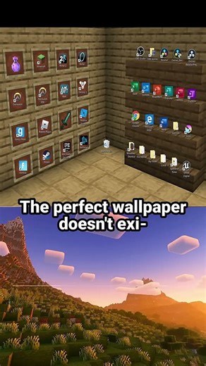 The Perfect Wallpaper 😌 #minecraft #minecraftshorts