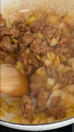 Roasted Cauliflower Soup with Sausage