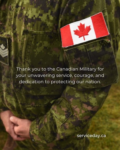 🇨🇦 Thank you to the Canadian Military for your unwavering service, courage, and dedication to protecting our nation. #CanadianMilitary #ThankYou #CanadaStrong #SupportOurTroops #GratitudeCanada | Canadian National Day of Service Foundation- CNDSF