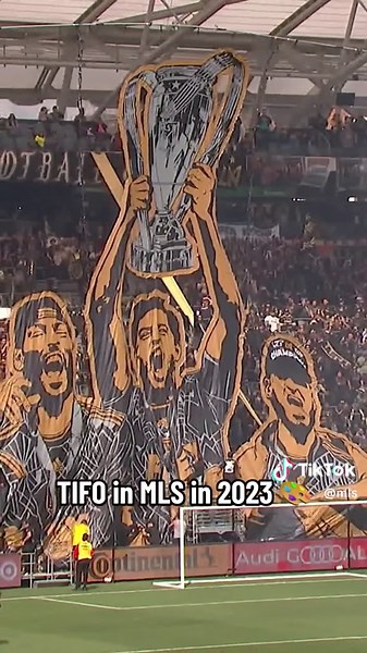 The fans brought it this year with the tifo 🎨👏 #mls #tifo #art #fans #soccer #supporters