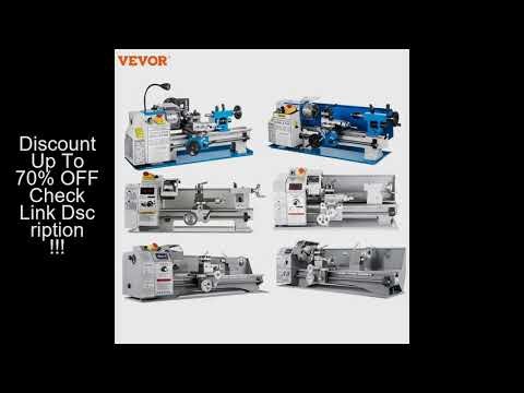 VEVOR Mini Metal Lathe Metal Mini Lathe Tool Variable Speed Large Swing Range Lathe for Small Mechan