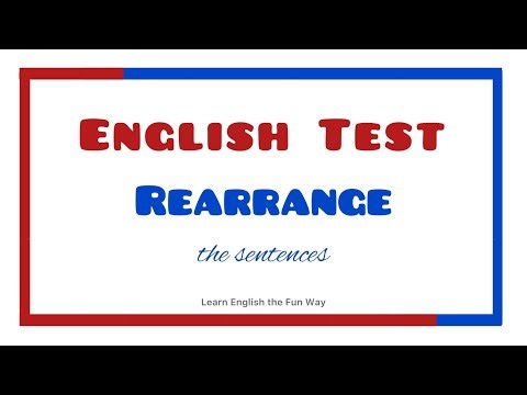 English Grammar Exercise | Rearrange the Sentences | Free ESL lessons