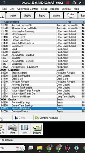 Import Akun MYOB /ABSS Accounting