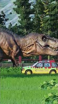 🦖SPINOSAURUS vs T-REX: An Epic Escape in Jurassic Park #tyrannosaurus #spinosaurus #jurassicpark