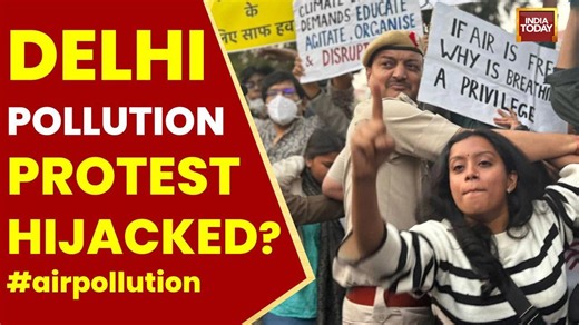 Delhi Pollution Protest Hijacked: Pro-Hidma Slogans Raised, Police Attacked With Chilli Spray