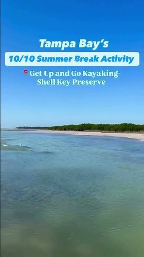Discover Tampa Bay like never before and paddle through crystal-clear waters. Shell Key Preserve!