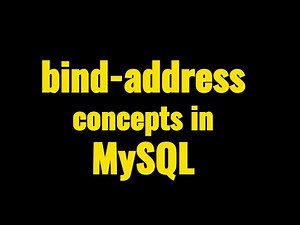 bind address in MySQL
