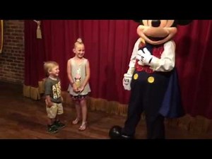 Talking mickey in the magic kingdom at disney world