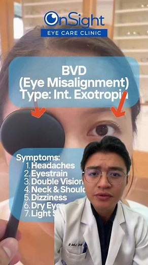 Binocular vision disorders could be the culprit of your headaches, eyestrain, double vision, neck and shoulder pain, dizziness, dry eyes and light sensitivities! If you have this, OnSight Eye Care Clinic can help you big time to see much better and to feel much much better! #Astigmatism #Myopia #BVD #FYP