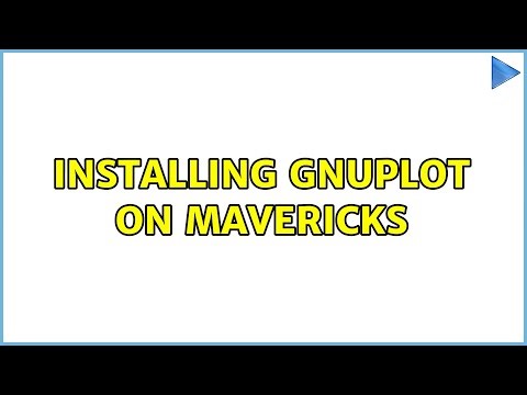 Installing gnuplot on Mavericks (3 Solutions!!)