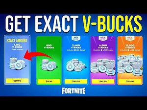 Fortnite - How to Get EXACT V-BUCKS for Skins & Battlepass! (Tutorial)