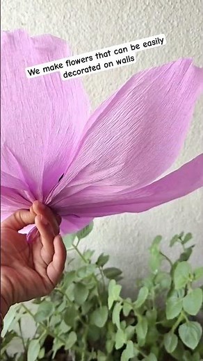 42 cms Giant Crepe Paper poppy Flowers for room decor,Handmade flores de papel DIY‪@PaperSaiarts‬