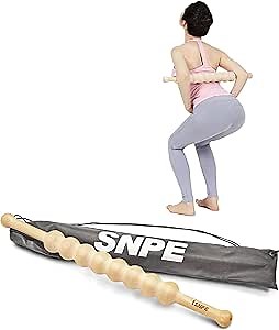 Cypress Wood Stick WaveGrip 8 - The Perfect Tool for targeted Massage Convenient Grip for Effortless use Relieve Tension in Your Neck, Shoulders, and Back with Added Benefit of Portability