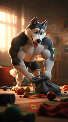 Meet the strongest Husky on the internet. This quick cartoon animation shows the daily life of a bodybuilder Husky dog. From intense workouts to funny food breaks. Short, fast, and kid-friendly humor. Perfect for animation enthusiasts, dog lovers, and anyone who enjoys light-hearted comedy. Watch till the end for a surprise moment. . . . . Follow Funzeee TV for more short and funny videos. . . . . Search Terms: bodybuilder husky dog, funny husky animation, cartoon husky dog, husky daily life ani