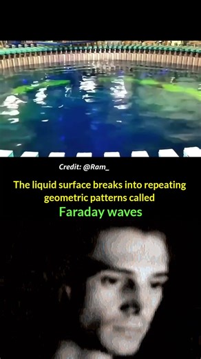 When Water Obeys Physics: The Strange Beauty of Faraday Waves 🌊🔊 #shorts