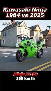 Kawasaki Ninja Evolution (1984–2025) | Pure Sound & Speed History #kawasaki #kawasakininja #shorts
