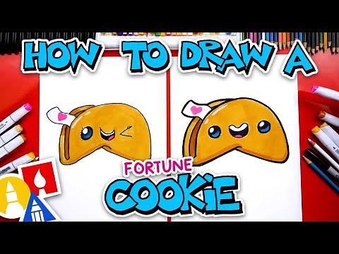 How To Draw A Funny Fortune Cookie