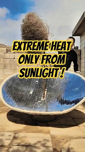 Innovation of Solar Mirror: Fire Harnessed from Sunlight