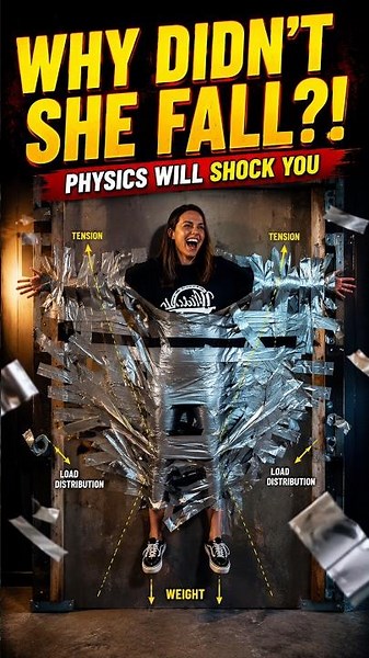 She Should've Fallen… So What's Really Holding Her Up? 🤯🪑 | Physics Explained #shorts