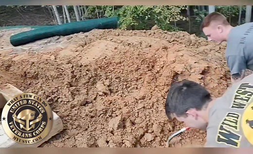 The Marines to the rescue! Rob from the FOB & Friends working on our property today. Military Vehicles USA US Veterans Corps the FOB | US Veterans Corps