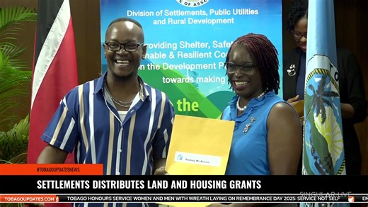 Earlier today, the Division of Settlements, Public Utilities, and Rural Development distributed land and housing grants to several Tobagonians, marking another significant step in the island’s ongoing home development drive.The initiative aims to empower residents through land ownership and housing support. Here are the details… | Tobago Updates