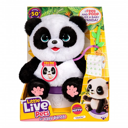 Little Live Pets My Baby Panda ChuChu, Interactive Pet, 50 Sounds & Reactions, Ages 4