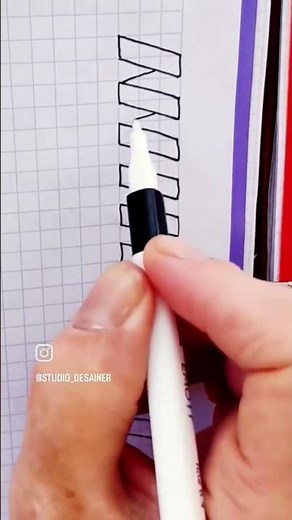 doodle spiral drawing paper grid idea
