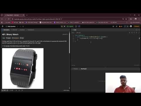🔥 LeetCode 401 | Binary Watch (17-02-2026) | Easy Explanation
